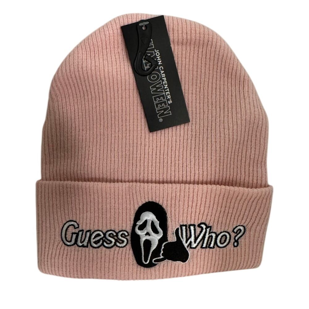 JOHN CARPENTER'S HALLOWEEN GHOST FACE Beanie NWT Unisex OS Fits 14 & UP